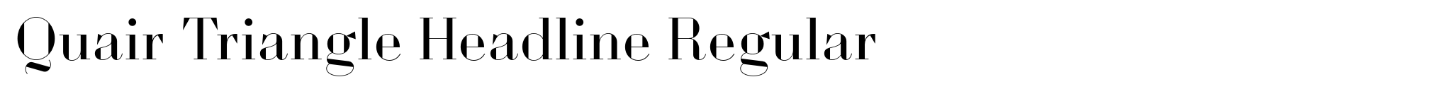 Quair Triangle Headline Regular image